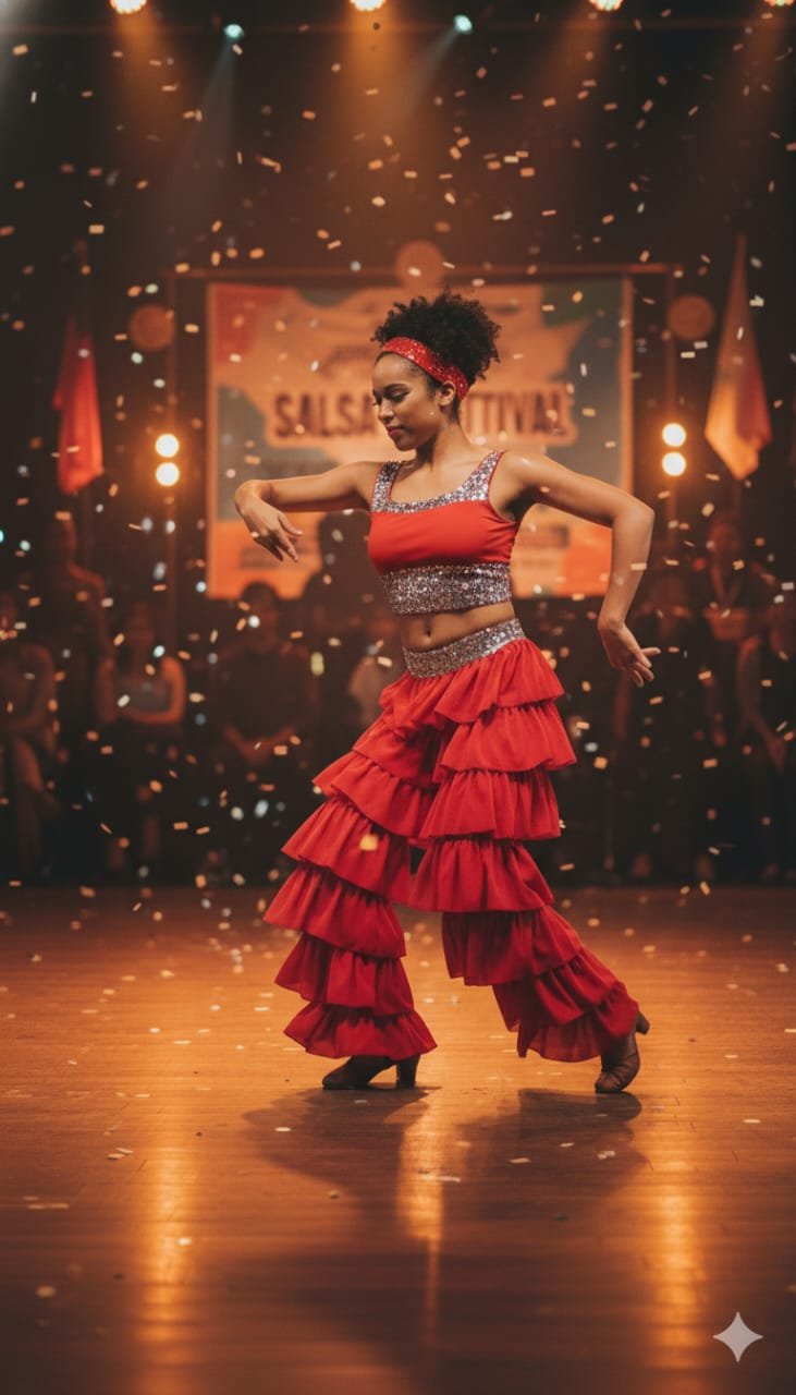 Bailarina de Salsa (Roja)